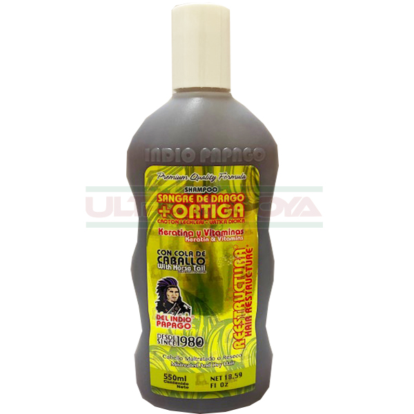 SHAMPOO CON SANGRE DE DRAGO Y ORTIGA C/550 ML